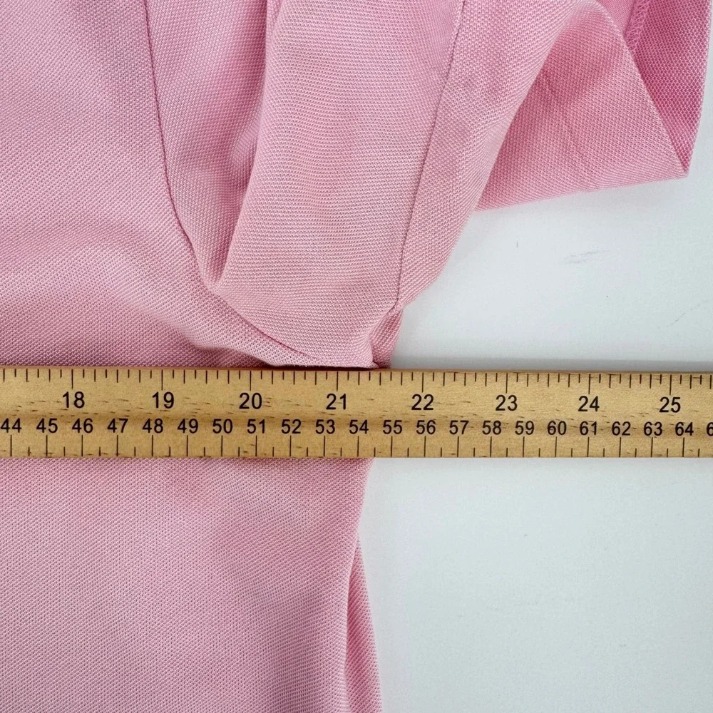Ralph Lauren Mens Pink Short‎ Sleeve Button Down Collar Polo Shirt Size M